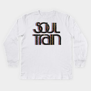 Soul Train Vintage Look Kids Long Sleeve T-Shirt